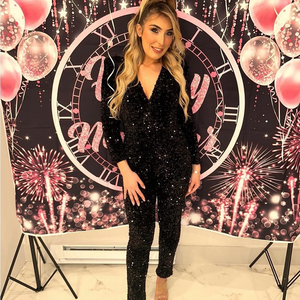 Abyss by Abby Black Sequin Jumpsuit
Worn Once